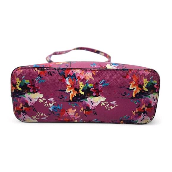 Steve Madden Floral Crossbody Purse BMAGGIE Bag Pink Gold Hardware - Picture 7 of 9